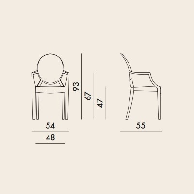 Sedia Louis Ghost Kartell Sedia Louis Ghost Kartell
