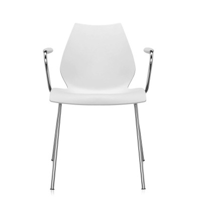 comprar silla Maui con brazos Kartell blanca