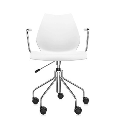 comprar silla Maui blanca con ruedas Kartell comprar silla Maui blanca con ruedas Kartell