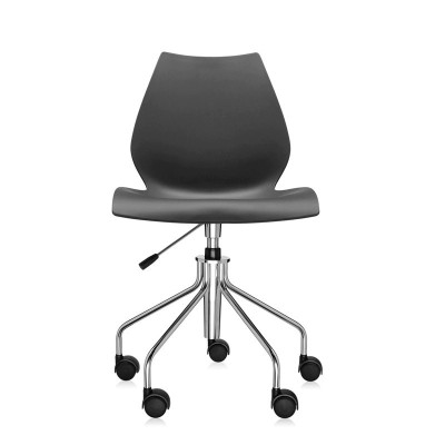 comprar silla Maui con ruedas Kartell antracita comprar silla Maui con ruedas Kartell antracita