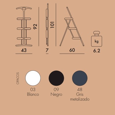 medidas y colores Tiramisu escalera Kartell medidas y colores Tiramisu escalera Kartell