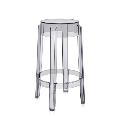 taburete mediano Charles Ghost Kartell ahumado taburete mediano Charles Ghost Kartell ahumado