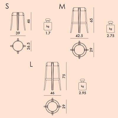 medidas taburete Charles Ghost Kartell medidas taburete Charles Ghost Kartell