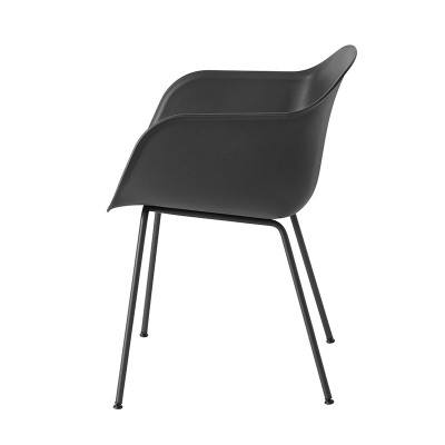 Silla fiber armchair tube de muuto - black Silla fiber armchair tube de muuto - black