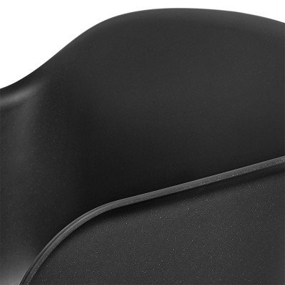 Silla fiber armchair tube de muuto - black Silla fiber armchair tube de muuto - black