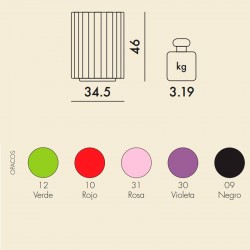 medidas y colores taburete Colonna Kartell medidas y colores taburete Colonna Kartell