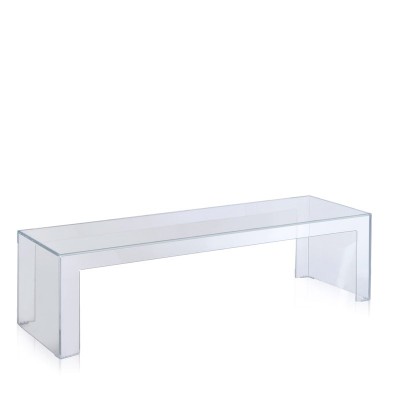 mesa auxiliar Invisible Side Kartell cristal altura 31,5 mesa auxiliar Invisible Side Kartell cristal altura 31,5