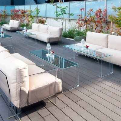 mesa auxiliar Invisible Side Kartell mesa auxiliar Invisible Side Kartell
