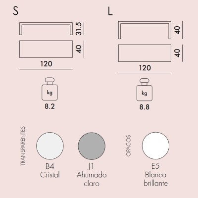 medidas y colores mesa auxiliar Invisible Side Kartell medidas y colores mesa auxiliar Invisible Side Kartell