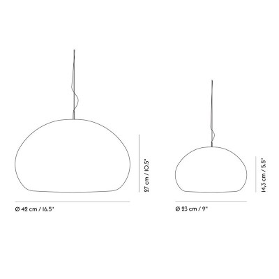 Medidas Lámpara Fluid Pendant de Muuto en Moises Showroom
