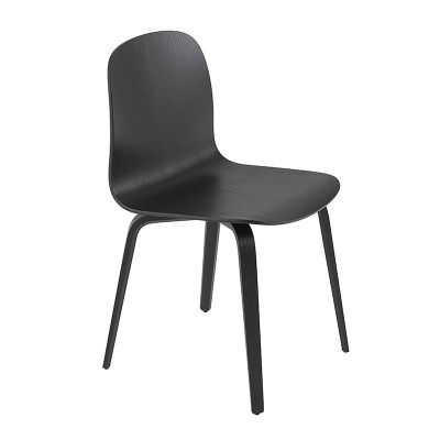Silla Visu chair base madera color negro de Muuto en Moises Showroom Silla Visu chair base madera color negro de Muuto en Moises Showroom