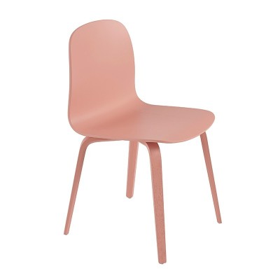 Silla Visu chair base madera color tan rose de Muuto en Moises Showroom Silla Visu chair base madera color tan rose de Muuto en Moises Showroom