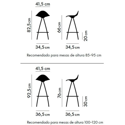 high stool Onda Stua design high stool Onda Stua design