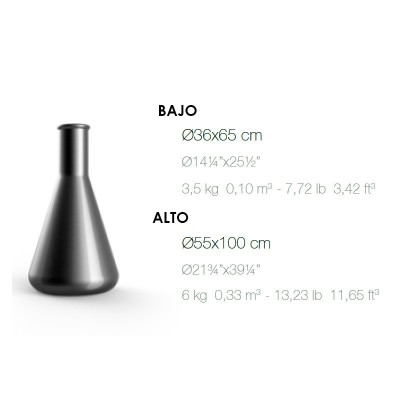 Chemistubes Erlenmeyer plantador Vondom Chemistubes Erlenmeyer plantador Vondom