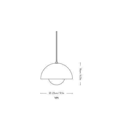 Flowerpot VP1 Lampada a Sospensione &tradition Flowerpot VP1 Lampada a Sospensione &tradition