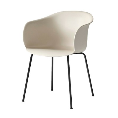 silla Elefy JH28 AndTradition asiento beige pata negra silla Elefy JH28 AndTradition asiento beige pata negra