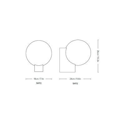 AndTradition aplique de pared Journey SHY2