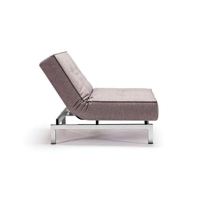 Poltrona com encosto dividido com pernas de metal Inovação Poltrona com encosto dividido com pernas de metal Inovação