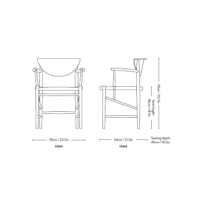 medidas silla Drawn HM4 medidas silla Drawn HM4