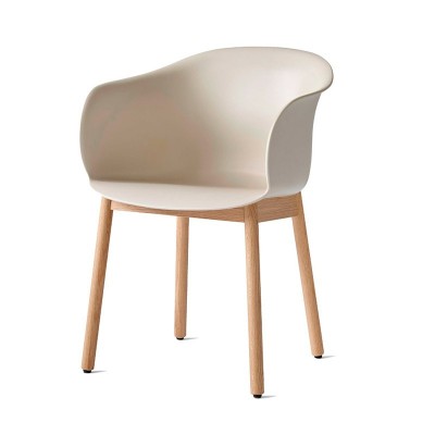 silla Elefy JH30 beige claro pata roble Andtradition silla Elefy JH30 beige claro pata roble Andtradition