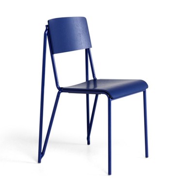 silla Petit Standard roble azul marino pata azul marino HAY silla Petit Standard roble azul marino pata azul marino HAY