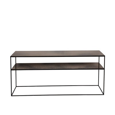 Consola Sofa 2 estantes bronze copper Ethnicraft Consola Sofa 2 estantes bronze copper Ethnicraft
