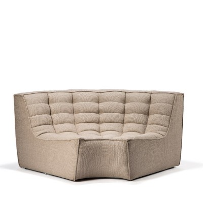 sofá N701 esquina redondeada beige Ethnicraft sofá N701 esquina redondeada beige Ethnicraft