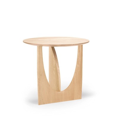 mesa Geometric auxiliar Roble Ethnicraft mesa Geometric auxiliar Roble Ethnicraft