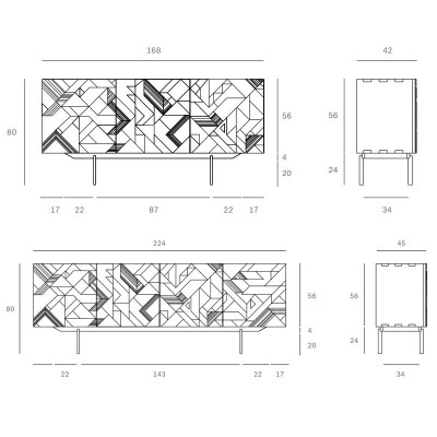 Graphic EthnicraftSideboard Graphic EthnicraftSideboard