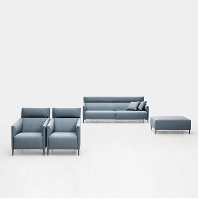 Fauteuil gris Joquer piètement standard Fauteuil gris Joquer piètement standard