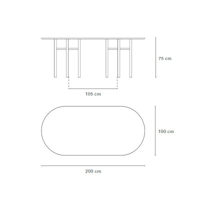 Teulat Oval Rush Table Teulat Oval Rush Table