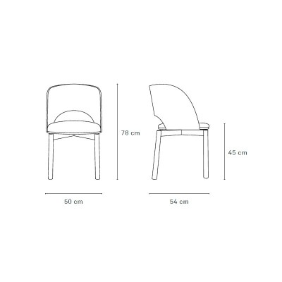 Medidas Silla DAM de Teulat en Moises Showroom Medidas Silla DAM de Teulat en Moises Showroom