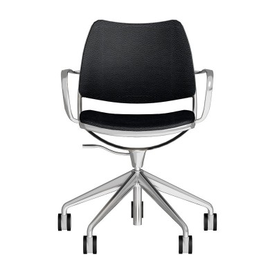 silla Gas giratoria con ruedas cromadas Stua silla Gas giratoria con ruedas cromadas Stua