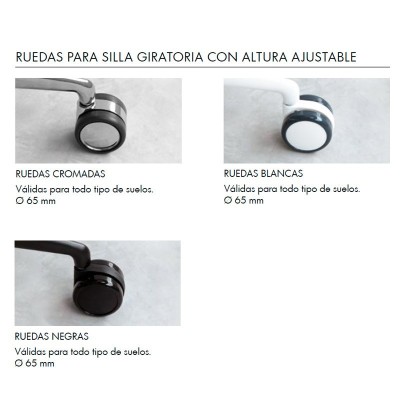 base con ruedas silla Gas