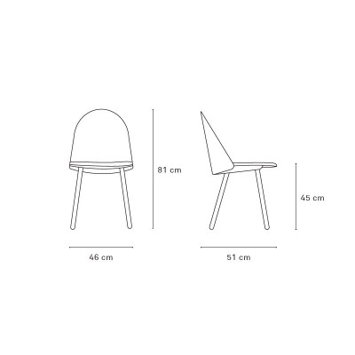 Medidas Silla Uma de Teulat en Moises Showroom Medidas Silla Uma de Teulat en Moises Showroom