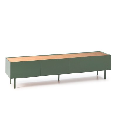 Mueble TV Arista de Teulat color verde en Moises Showroom Mueble TV Arista de Teulat color verde en Moises Showroom