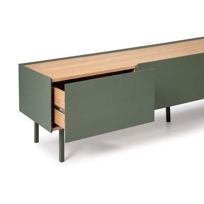Mueble TV Arista de Teulat color verde en Moises Showroom Mueble TV Arista de Teulat color verde en Moises Showroom