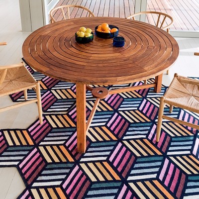 comedor con Parquet Hexagon naranja comedor con Parquet Hexagon naranja