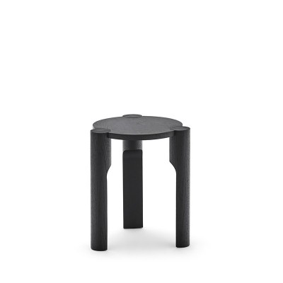 Taburete bajo Domus roble negro Omelette Taburete bajo Domus roble negro Omelette