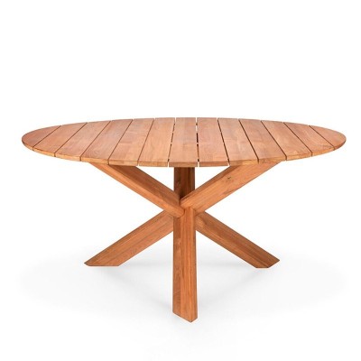Mesa comedor Circle de exterior Ethnicraft Mesa comedor Circle de exterior Ethnicraft