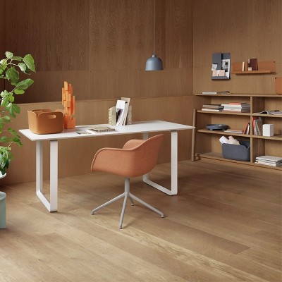 Poltrona de fibra Cadeira de base giratória sem retorno automático de Muuto Poltrona de fibra Cadeira de base giratória sem retorno automático de Muuto