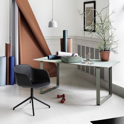 Fiber armchair Swivel base chair without auto return of Muuto Fiber armchair Swivel base chair without auto return of Muuto