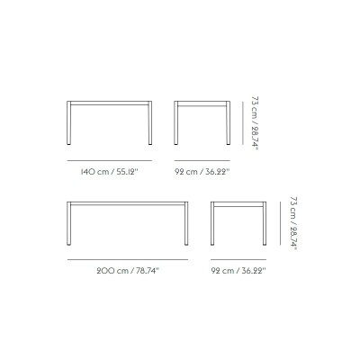 Medidas mesa Workshop table de Muuto en Moises Showroom Medidas mesa Workshop table de Muuto en Moises Showroom