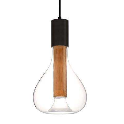 Lámpara suspensión Eris natural cherry base negra LZF Lámpara suspensión Eris natural cherry base negra LZF