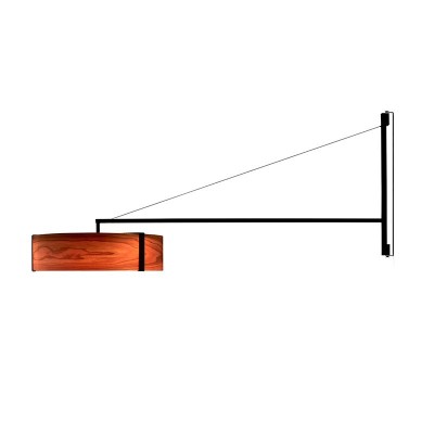 Aplique de pared Thesis Luzifer natural cherry negro Aplique de pared Thesis Luzifer natural cherry negro