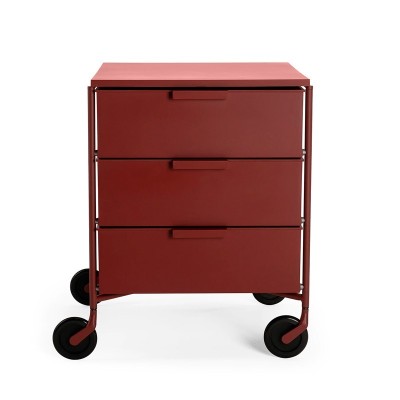 Cajonera Mobil Mat ciruela de Kartell en Moises Showroom Cajonera Mobil Mat ciruela de Kartell en Moises Showroom