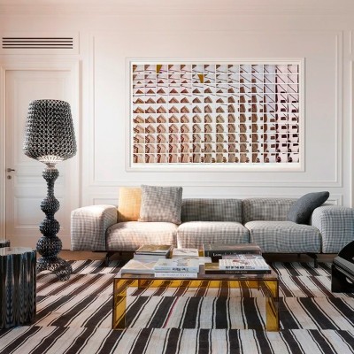 Lámpara de suelo Kabuki negro de Kartell en Moises Showroom