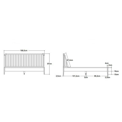 Cama de Carvalho Spindle - Ethnicraft Cama de Carvalho Spindle - Ethnicraft