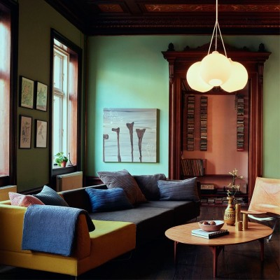 salón con lámparas Wohlert Louis Poulsen salón con lámparas Wohlert Louis Poulsen