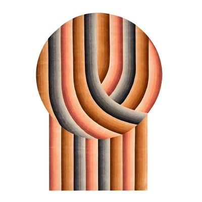 Alfombra Round Mirage Nude de Gan Rugs en Moises Showroom Alfombra Round Mirage Nude de Gan Rugs en Moises Showroom